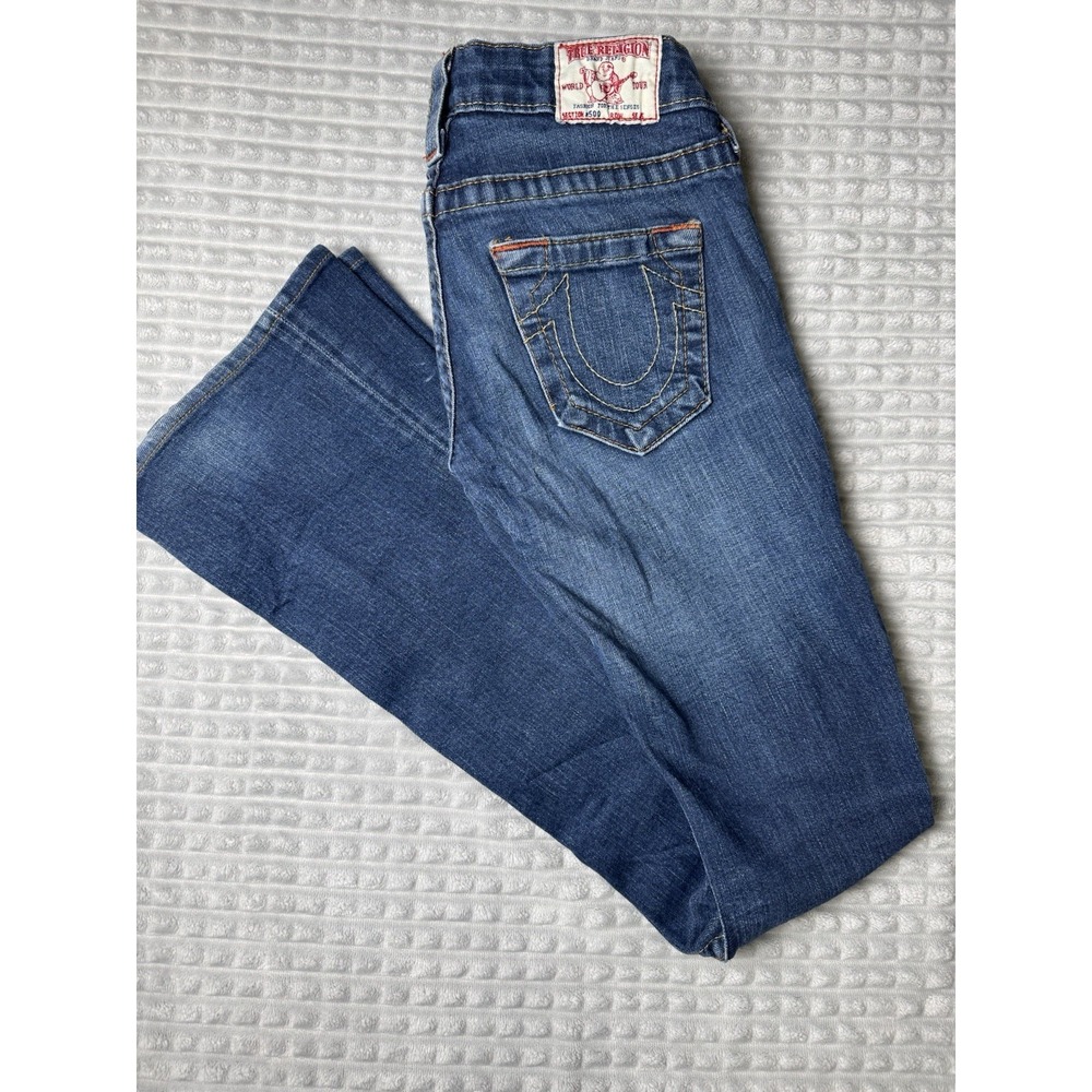True Religion Women's Boot Cut Jeans - Medium Blue Denim - Picture 2 of 11